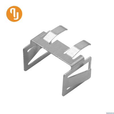 SC fiber optic adapter for panel installation with spring clips